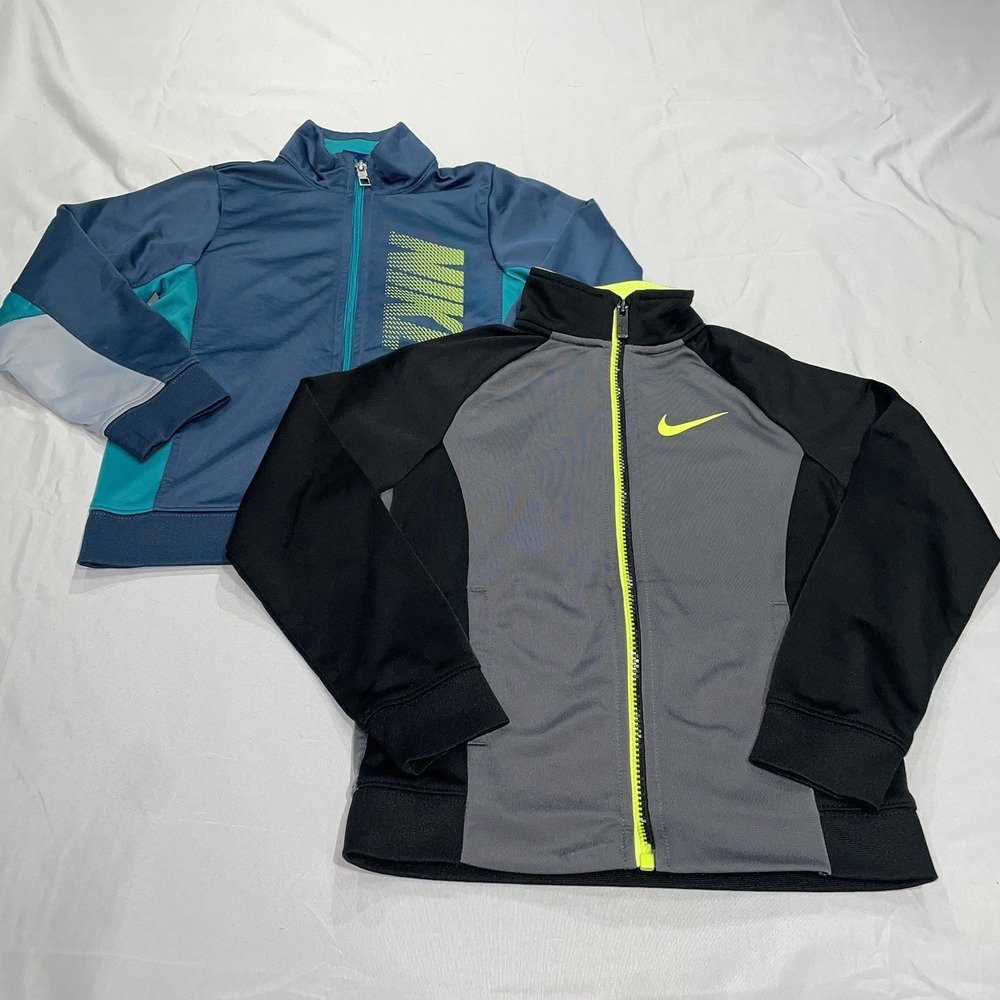NIKE Full Zip Track Jacket Bundle Toddler Boys Size 6 Blue/Black